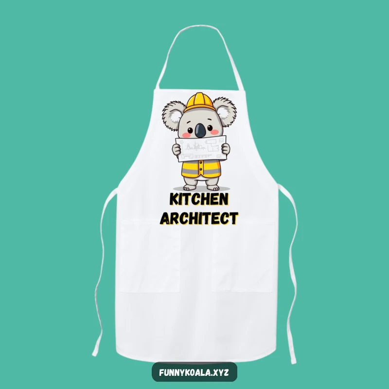 Funny Koala Builder Apron: Humorous Kitchenwear for the DIY Chef