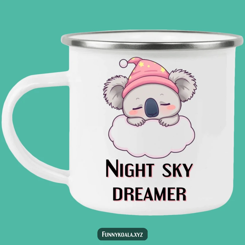 Funny Sleepy Koala Campfire Mug - Cozy Camp Companion