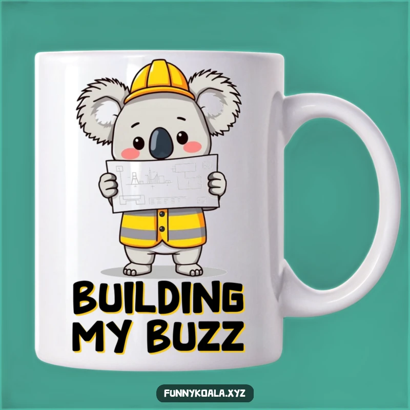 Funny Koala Builder Mug: Hilarious Gift for Handy Friends and Dad