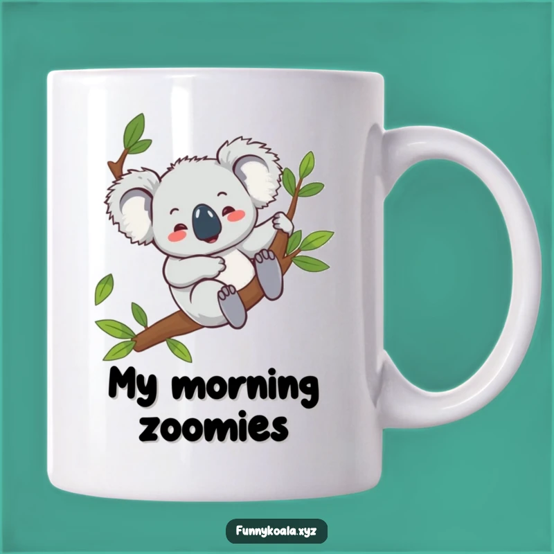 Funny Koala Mug: Giggling Down Eucalyptus Branch Fun!