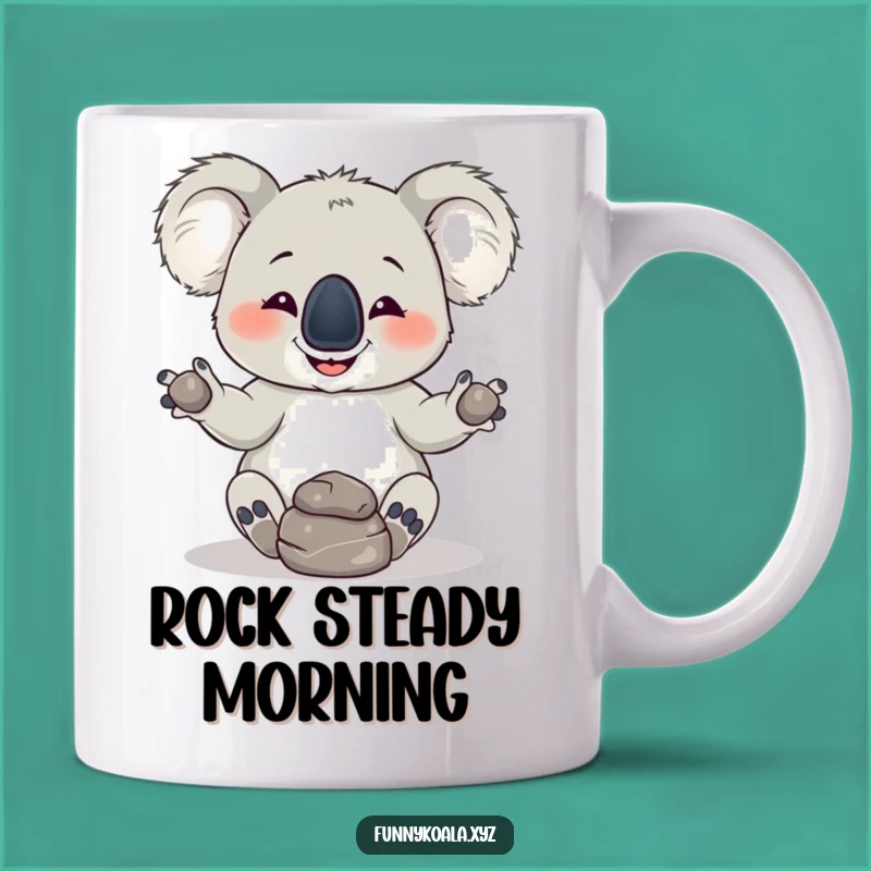 Funny Koala Rock Juggling Mug: A Hilarious Gift for Animal Lovers!