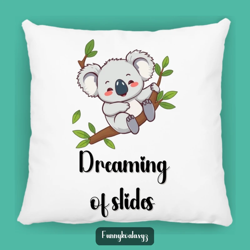 Funny Koala Pillow: Cozy Giggles on a Branch!