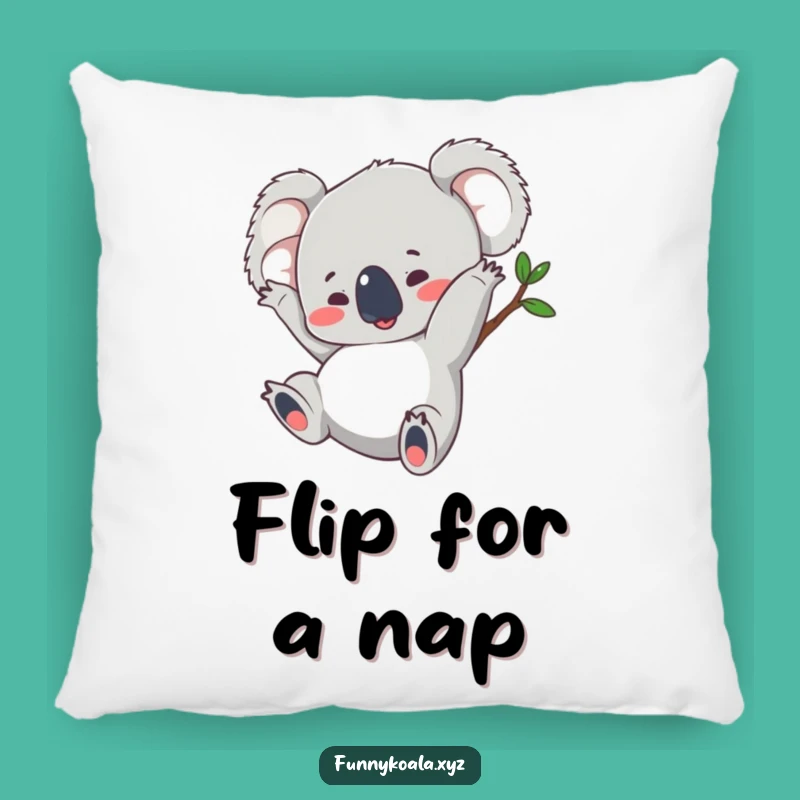 Funny Koala Somersault Pillow - Soft & Comfy Action Accent Pillow Gift