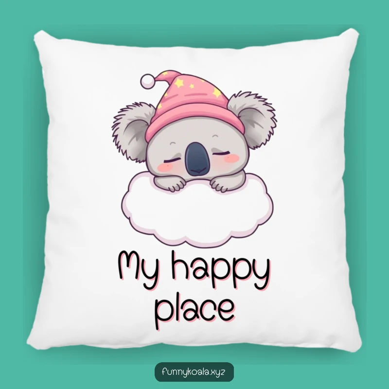 Funny Sleepy Koala Pillow - Cozy Comfort for Sweet Dreams