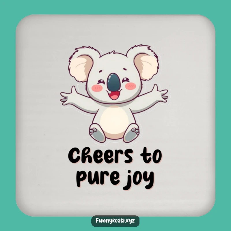 Funny Koala Coaster: Delightful Protection for Your Drinks!