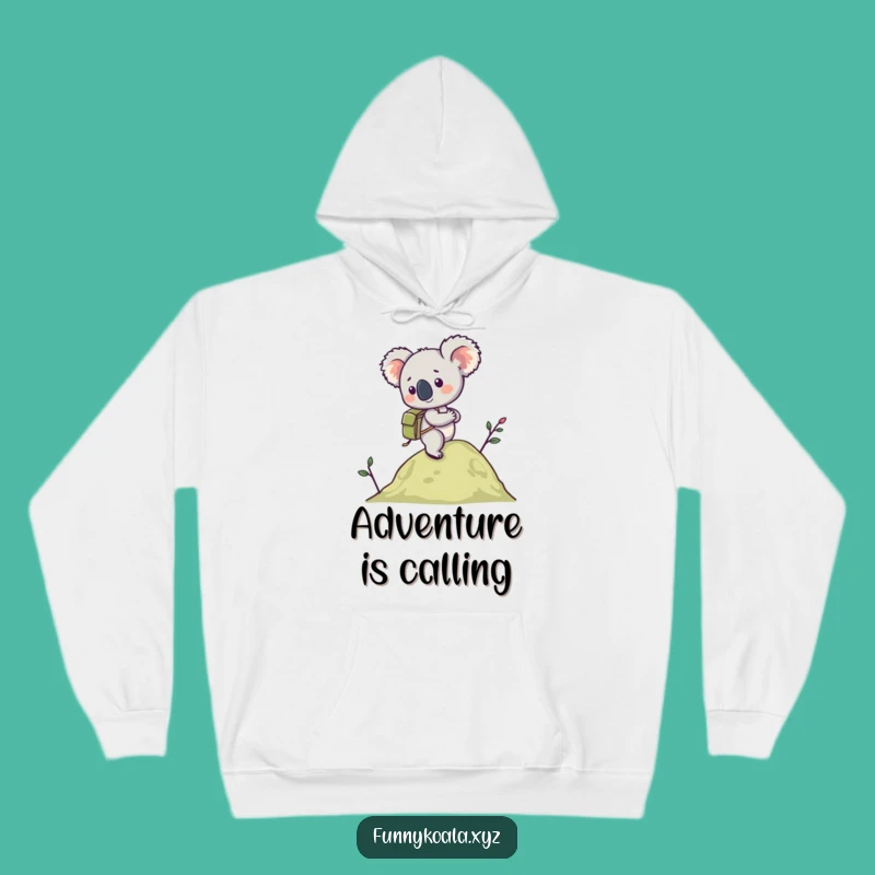 Funny Koala Hiking Hoodie: Cozy and Humorous Sweatshirt for Mountain Trekkers