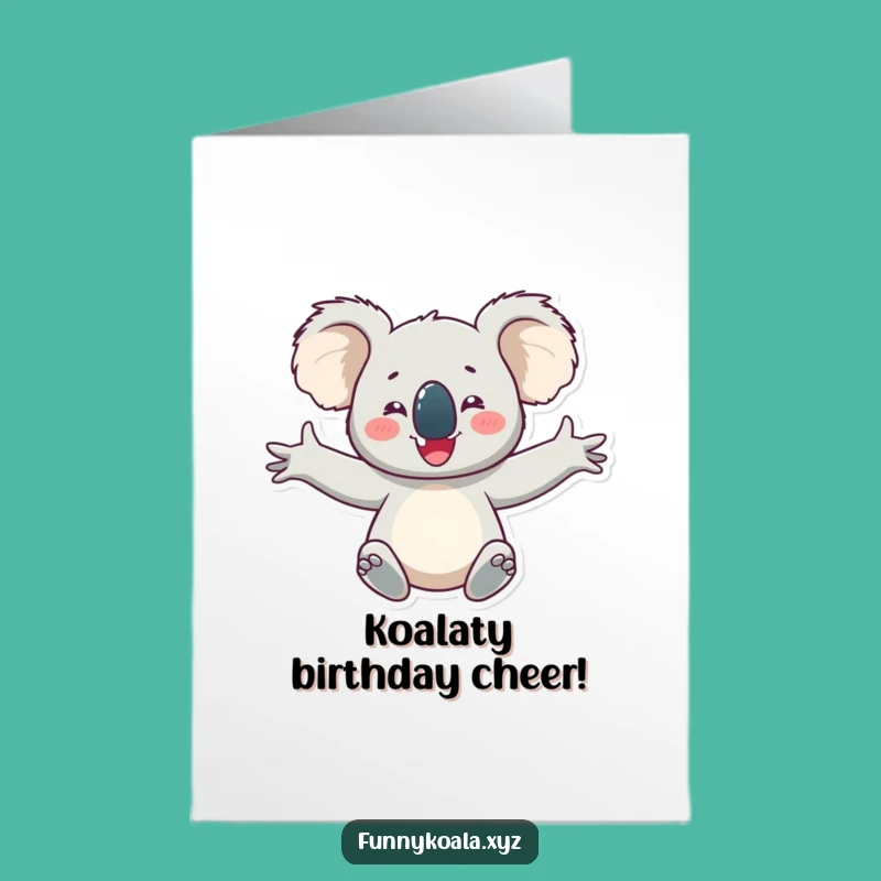 Delighted Koala Birthday Free Printable Card - Joyful Downloadable Gift!