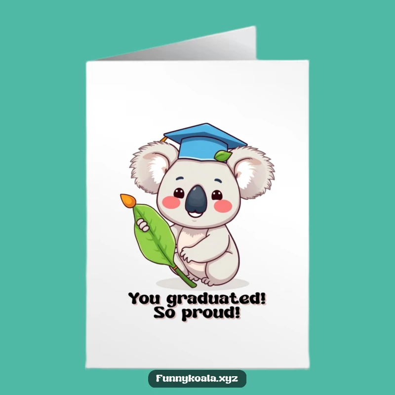 Free Printable Congrats Card: Koala Graduate Success for a Hilarious Downloadable Gift