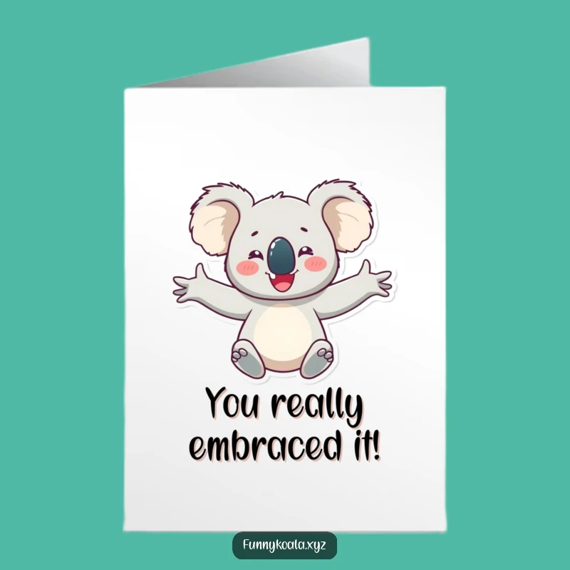 Joyful Koala Congrats Free Printable Card - Happy Downloadable Gift!