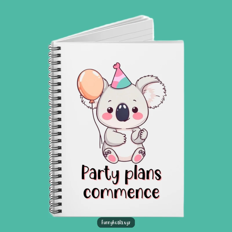 Funny Koala Notebook: Party Plans & Ideas - Gift!