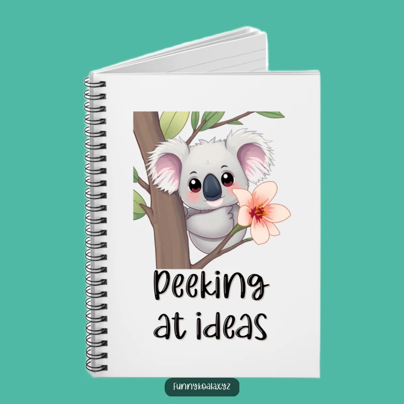 Funny Koala Peeking Notebook: Jot Down Ideas with Curiosity!