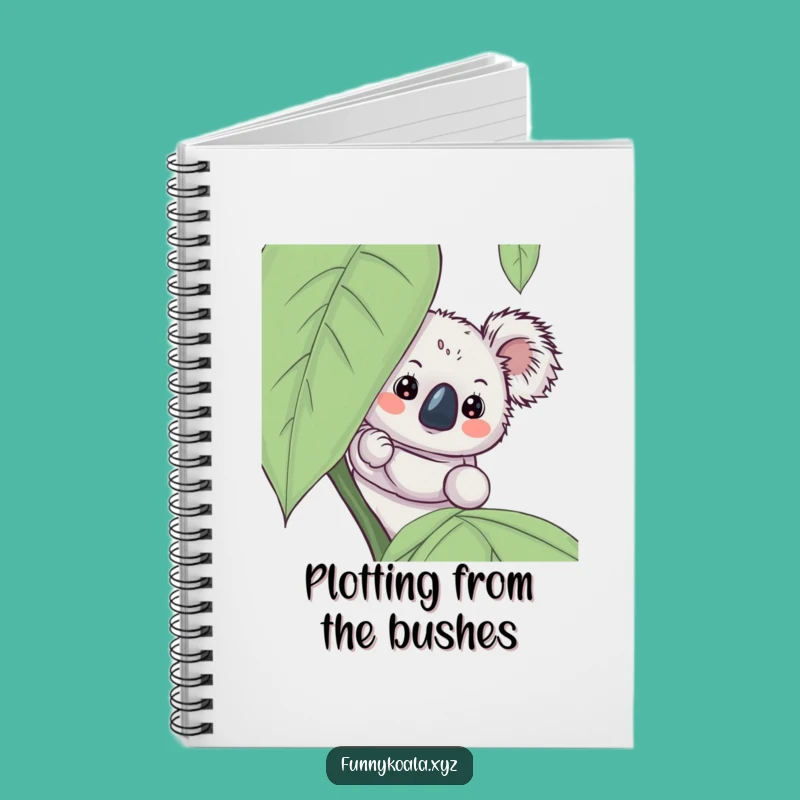 Funny Koala Notebook - Cute Peeking Design for Notes, Perfect Gift