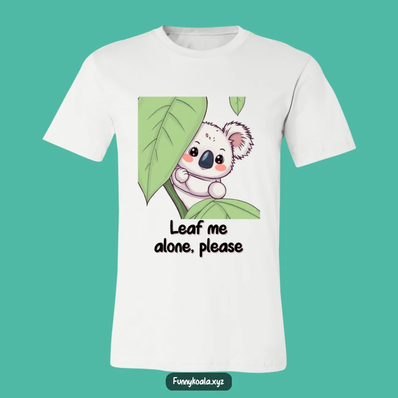 Funny Curious Koala T-Shirt - Adorable Peeking Animal Tee, Great Gift